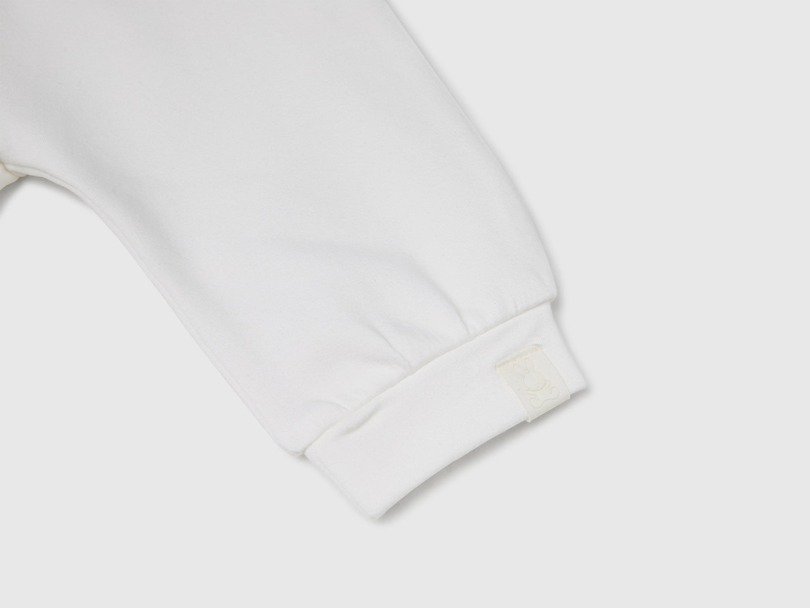 Pantaloni in felpa da neonato bianco panna 3 | Benetton Outlet