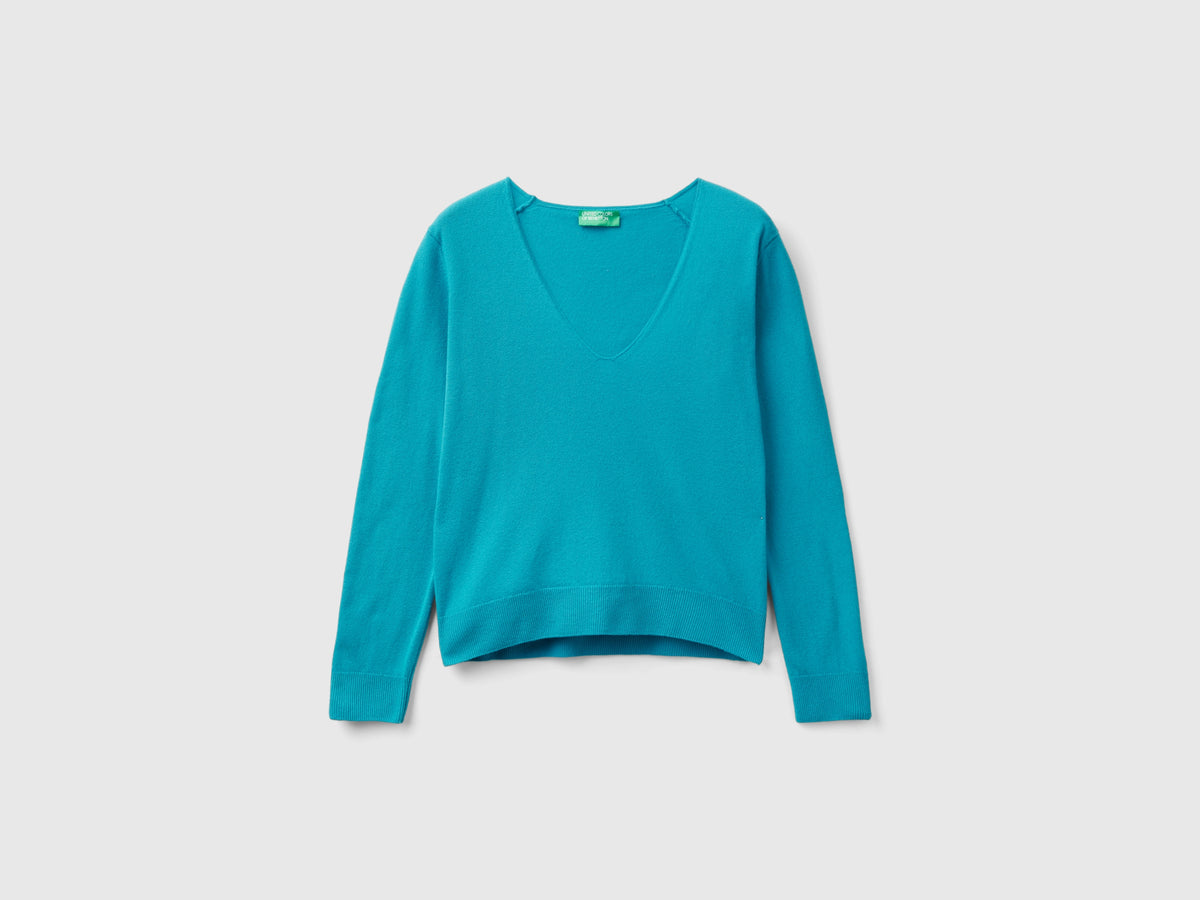 Pure Merino Wool V-Neck Sweater