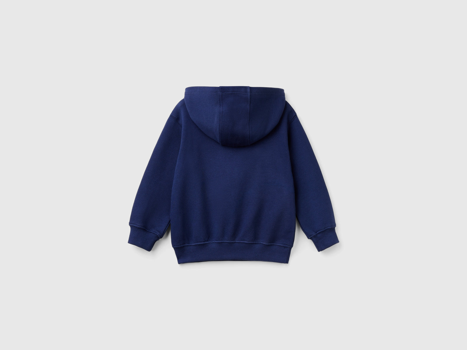 Felpa con cappuccio 100% cotone da bimbo blu scuro 2 | Benetton Outlet