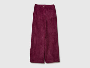 Pantaloni svasati in velluto