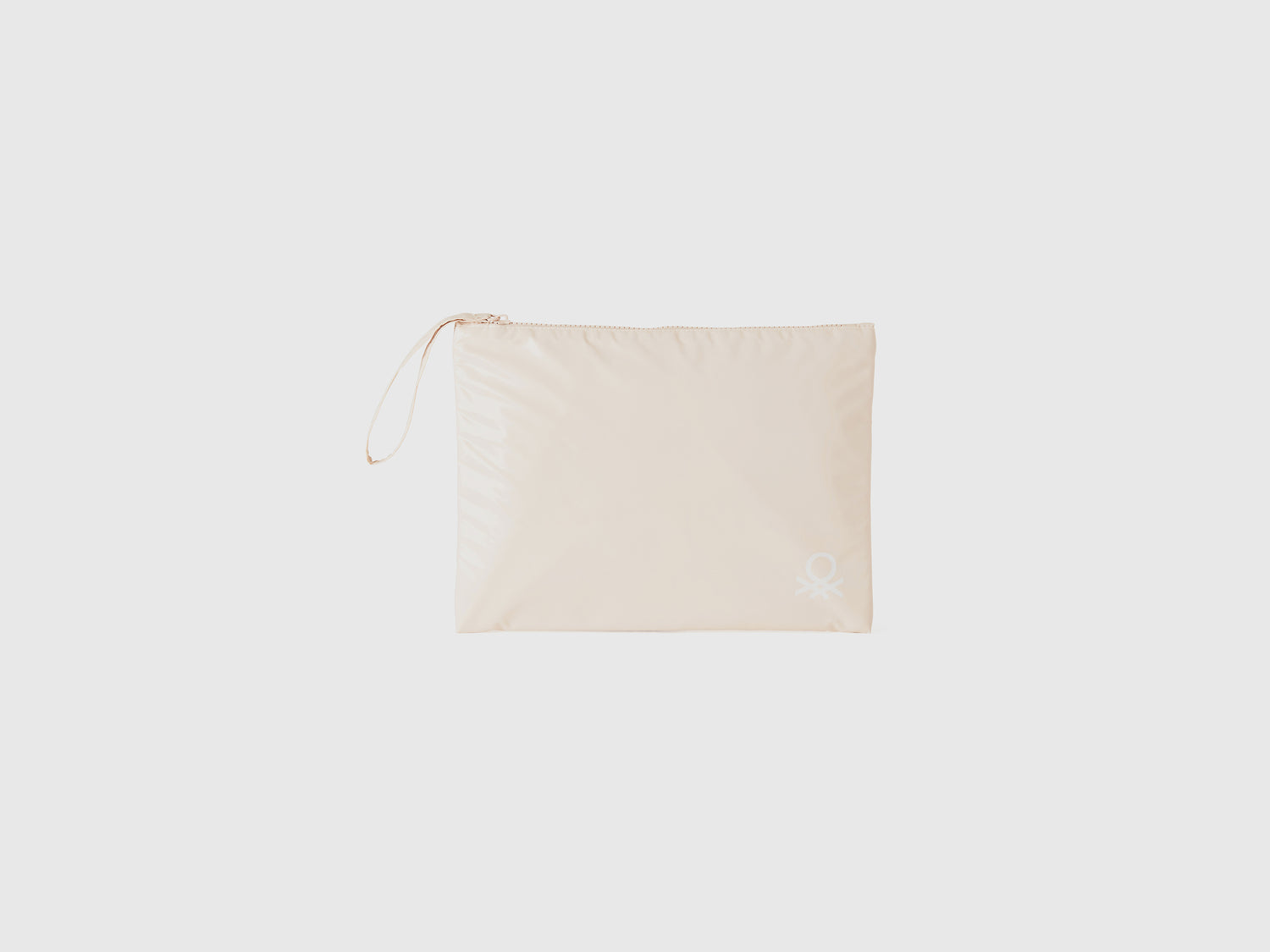 Busta grande con logo da uomo beige | Multimarchio Outlet