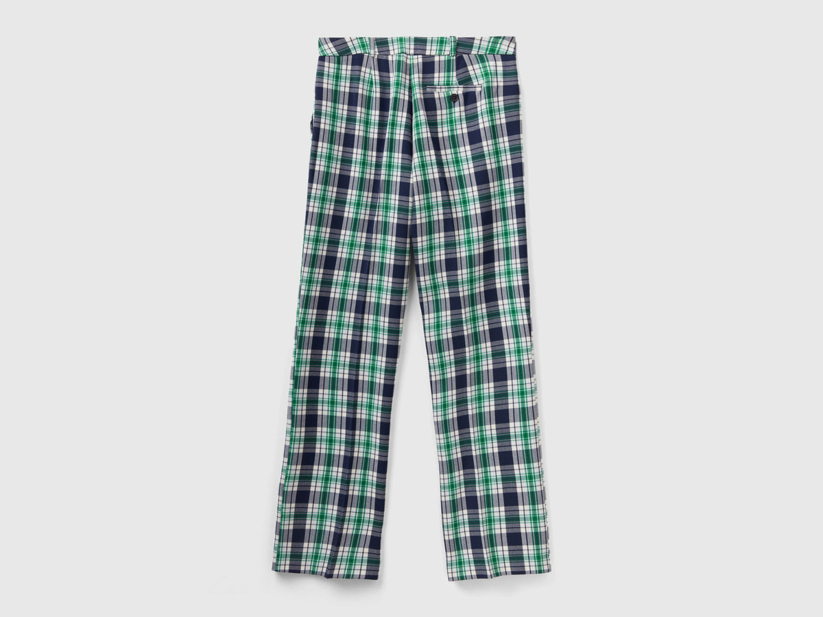Pantaloni tartan regular fit