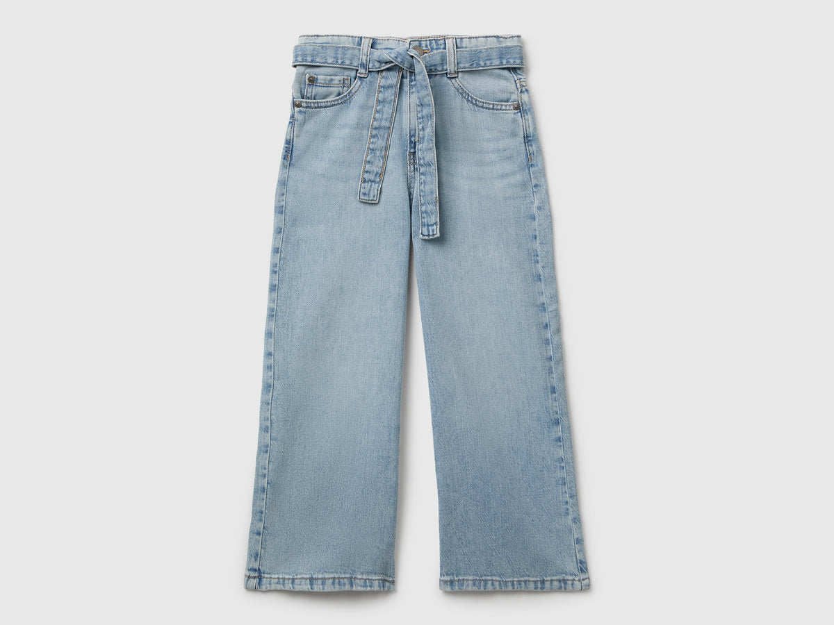 Jeans wide fit con fusciacca
