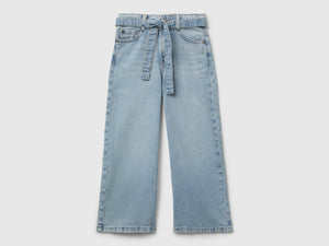 Jeans wide fit con fusciacca