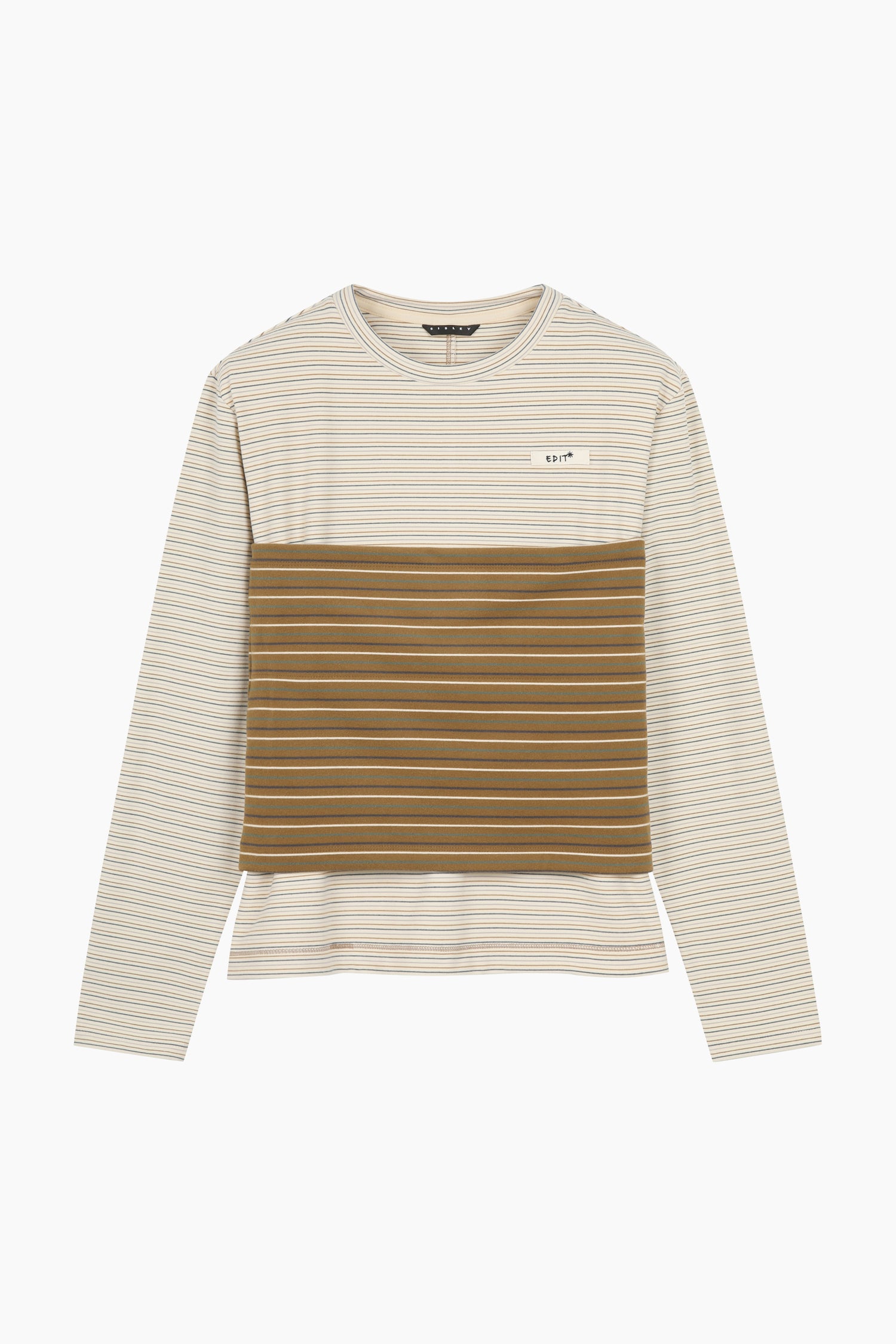 Tshirt con top da donna beige | Sisley Outlet