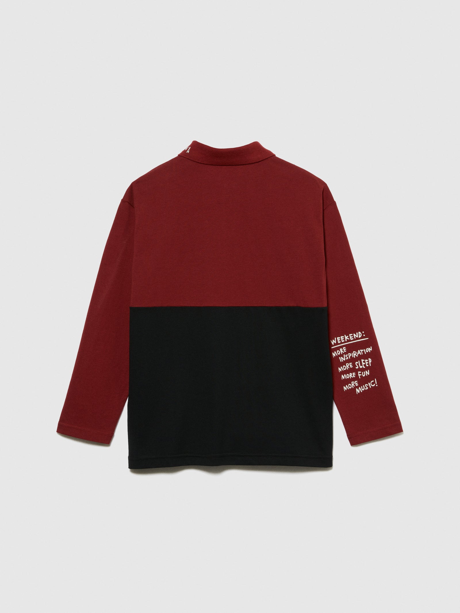 Polo color block da bambino bordeaux 2 | Sisley young Outlet