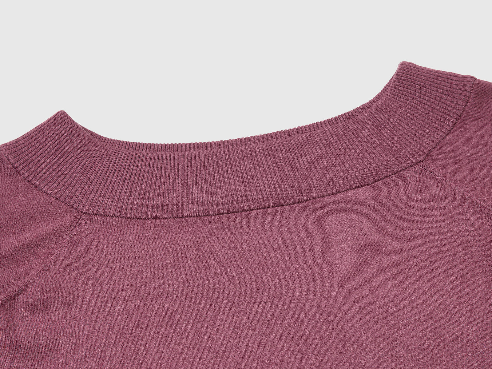 Maglia con scollo bardot da donna prugna 3 | Benetton Outlet