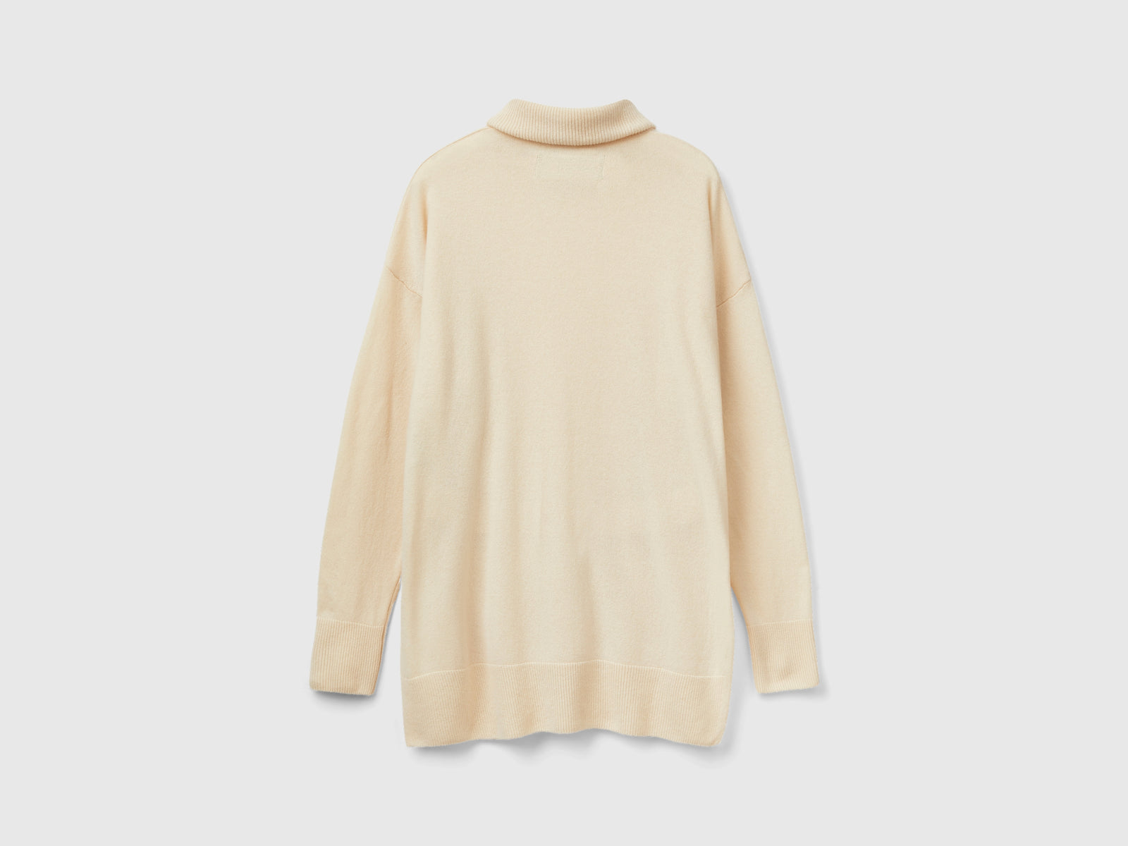 Dolcevita con cintura over fit da donna beige 2 | Benetton Outlet