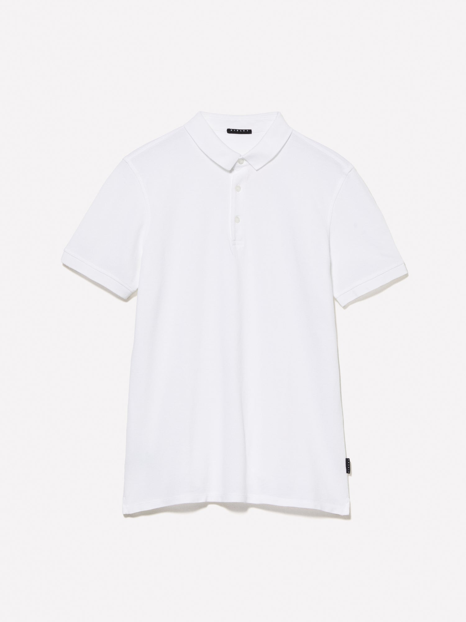 Polo 100% cotone da uomo bianco | Sisley Outlet