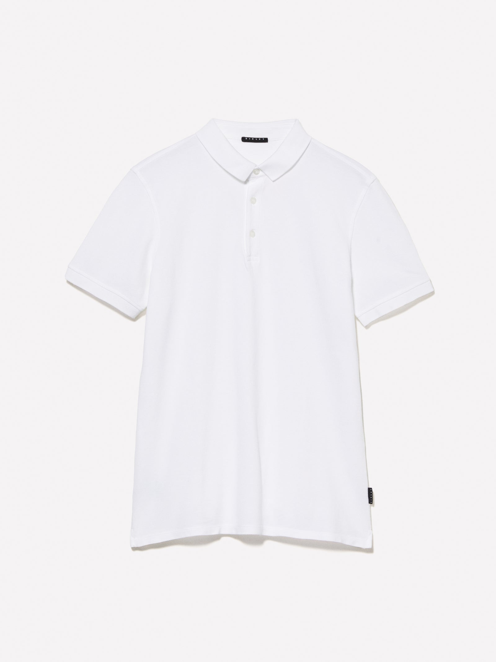 Polo 100% cotone da uomo bianco | Sisley Outlet