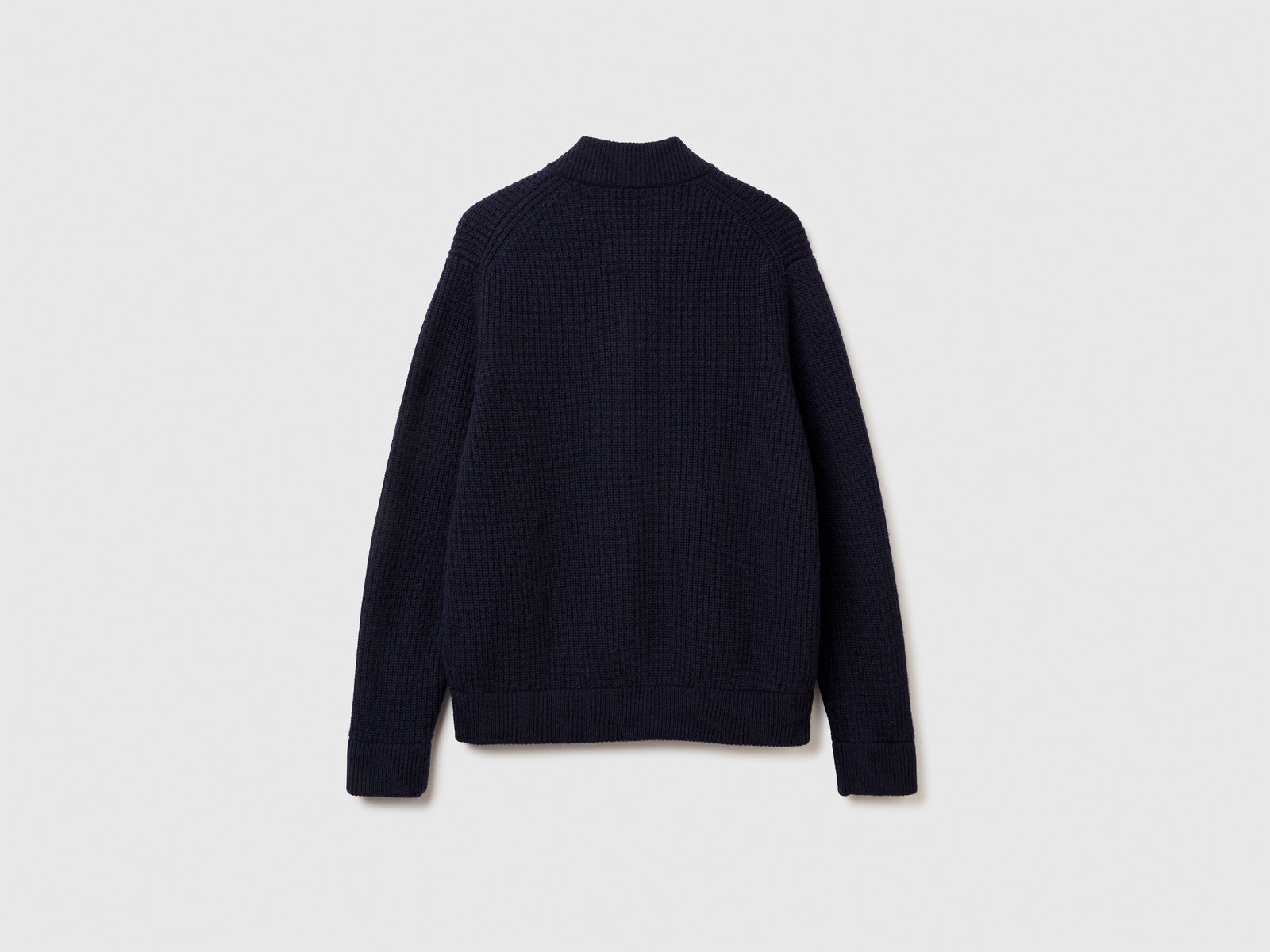 Cardigan in misto lana da uomo blu scuro 2 | Benetton Outlet