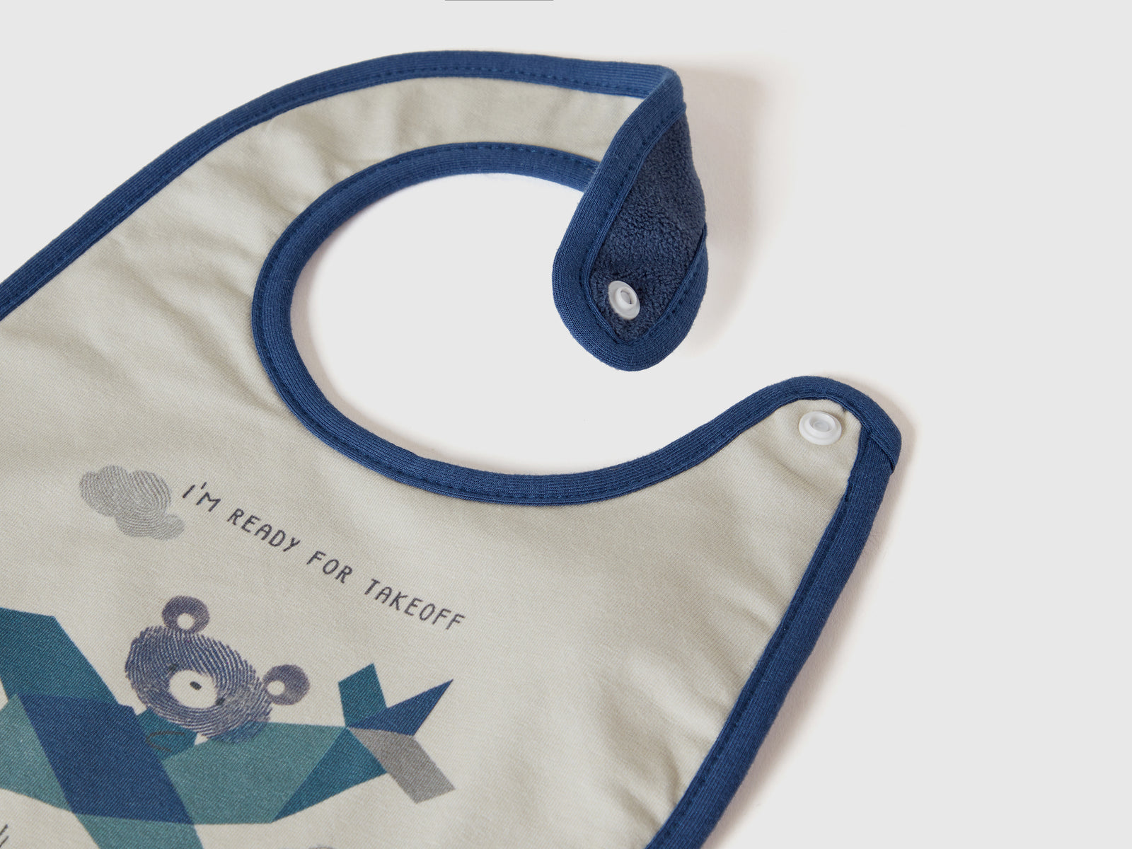 Bavaglino con stampa da neonato avio 3 | Benetton Outlet