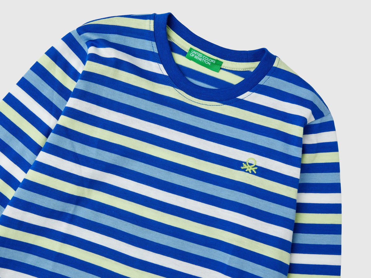 T-shirt a righe 100% cotone