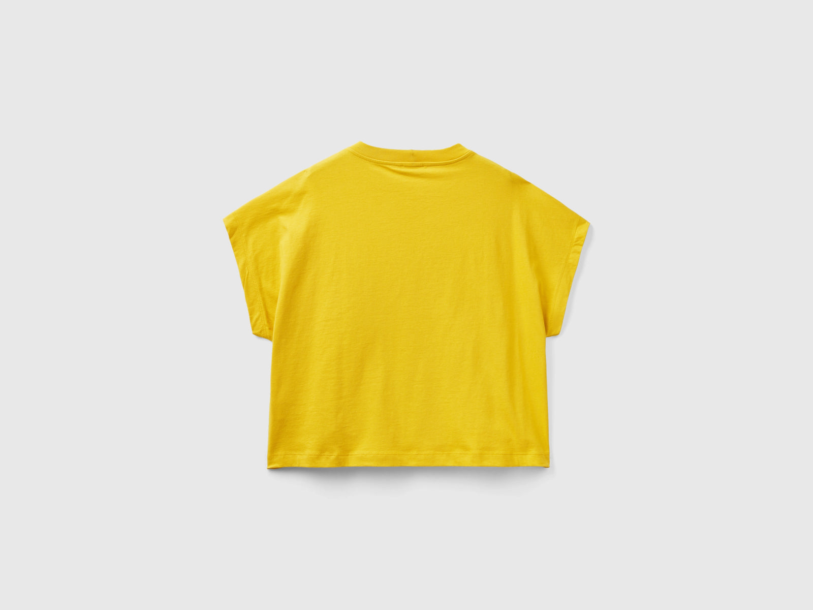 Maglietta con manica a kimono da donna giallo 2 | Benetton Outlet
