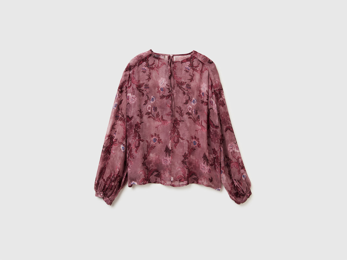 Blusa fluida floreale