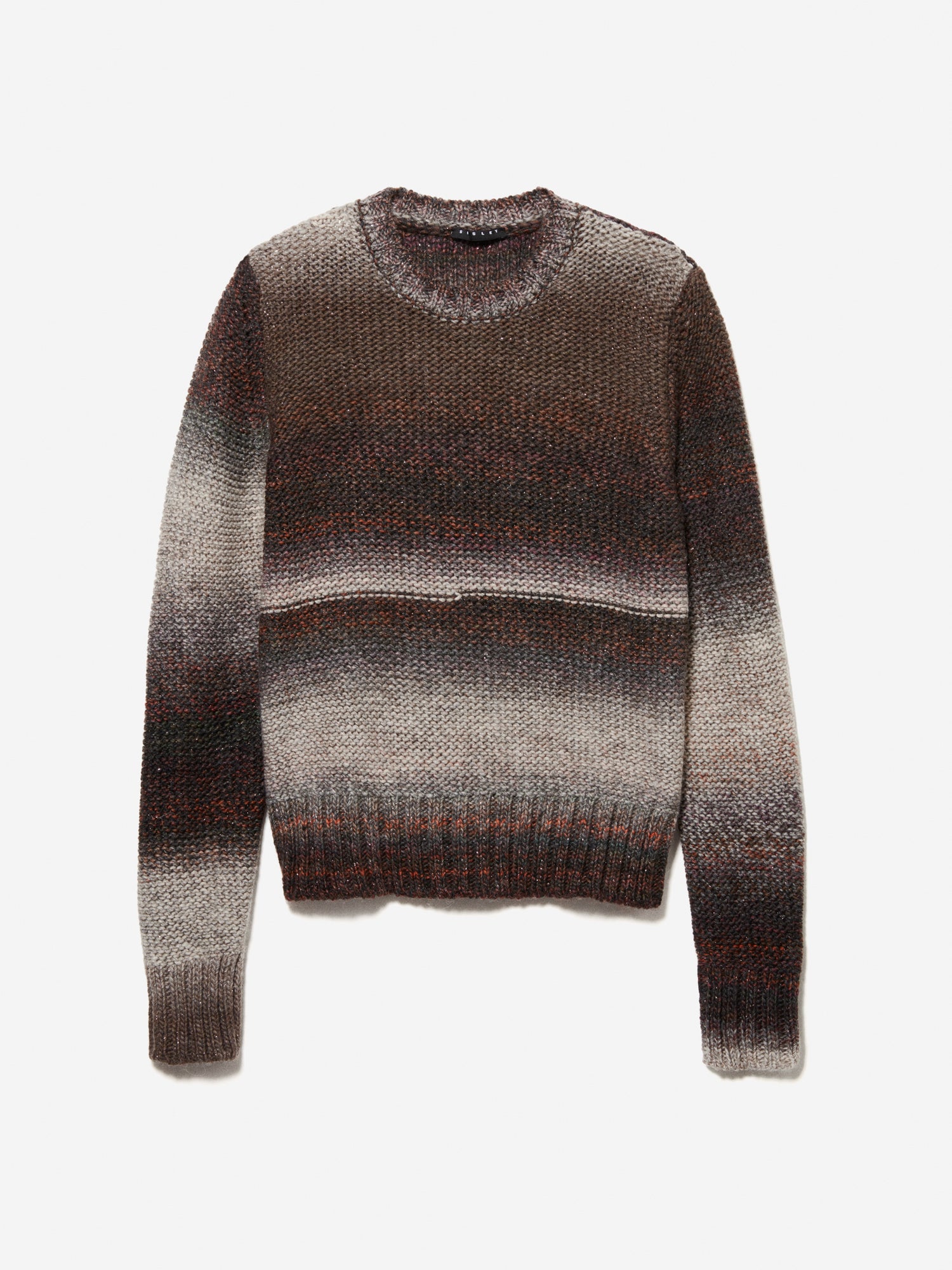 Maglia sfumata arancione e da donna marrone | Sisley Outlet