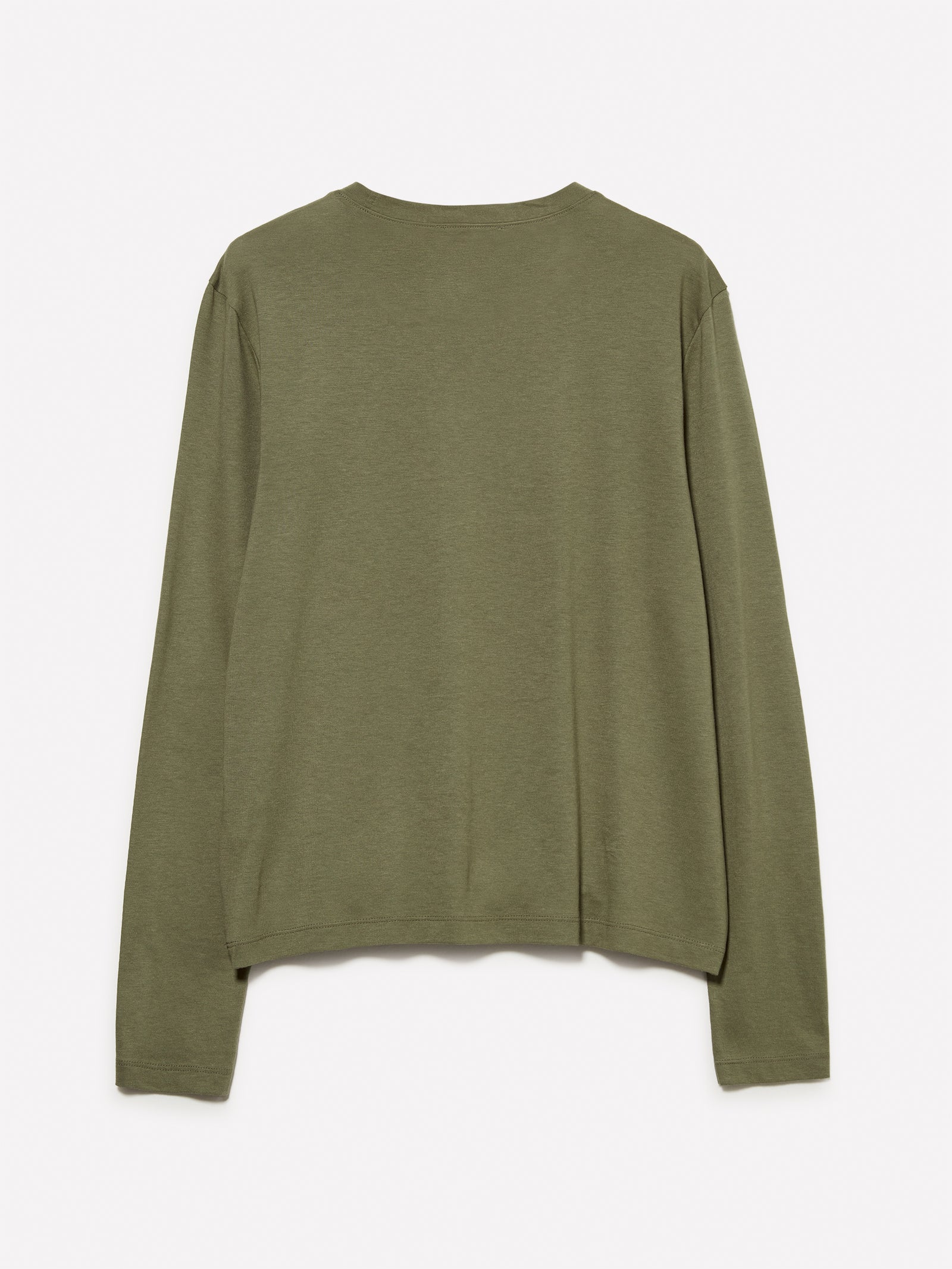 T-shirt a maniche lunghe da donna verde militare 2 | Sisley Outlet