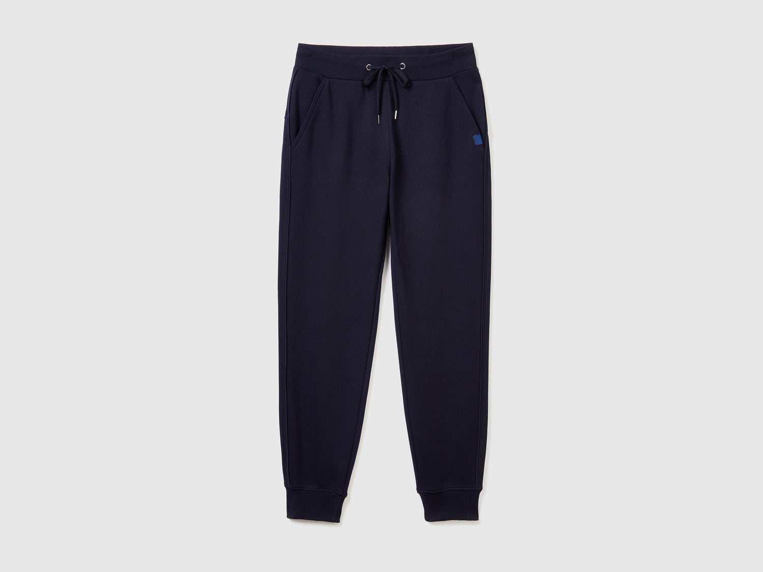 Pantaloni in felpa con coulisse da donna blu scuro | Benetton Outlet