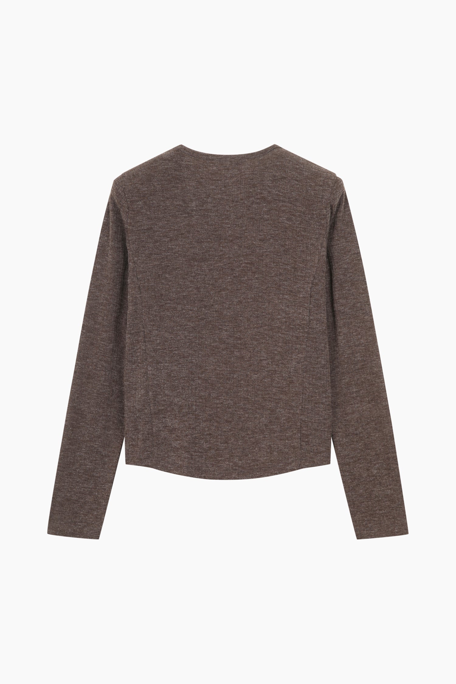 Cardigan con rouches da donna marrone scuro 2 | Sisley Outlet