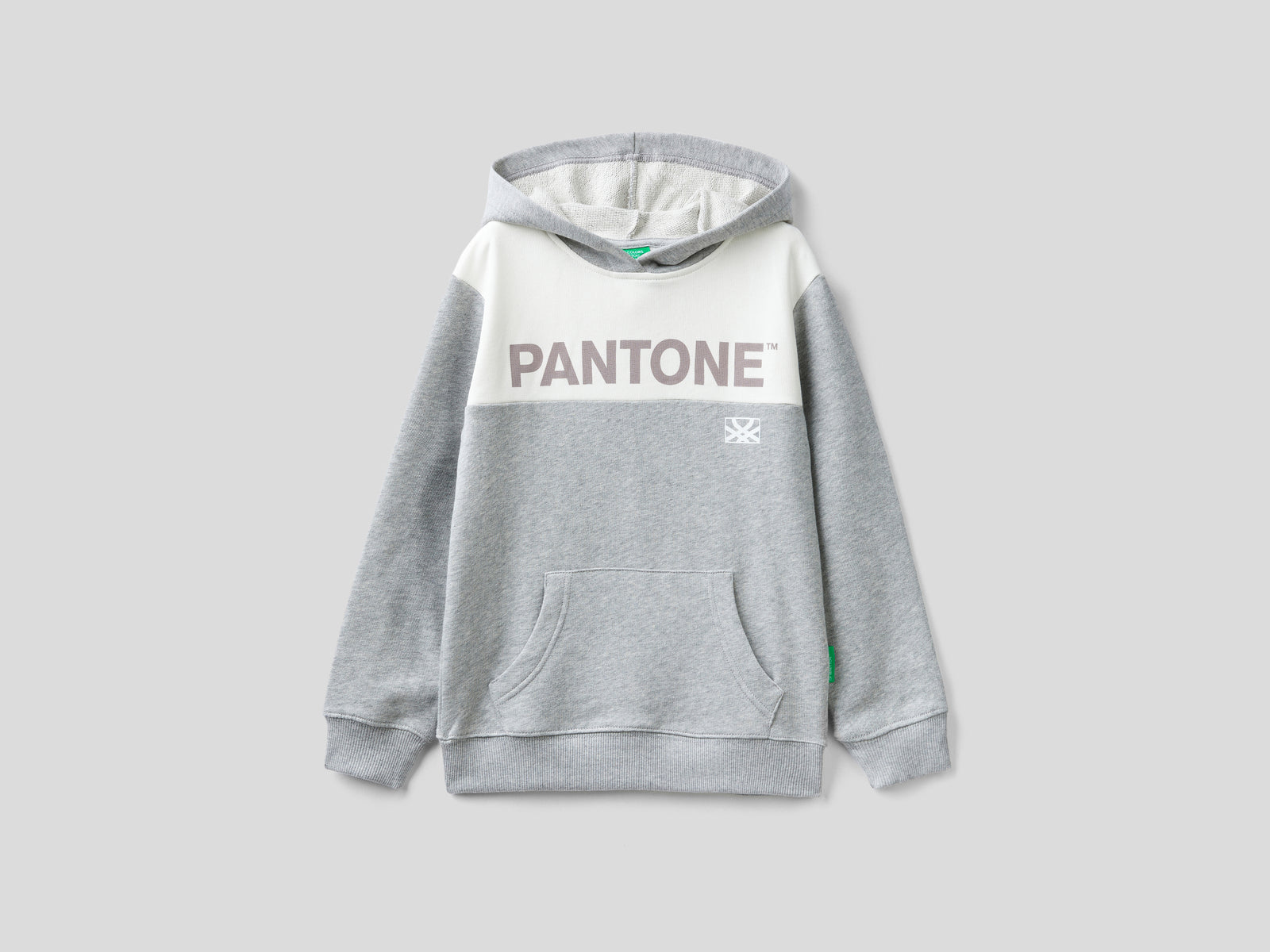 Felpa con cappuccio BenettonxPantone™ da bambino grigio | Benetton Outlet