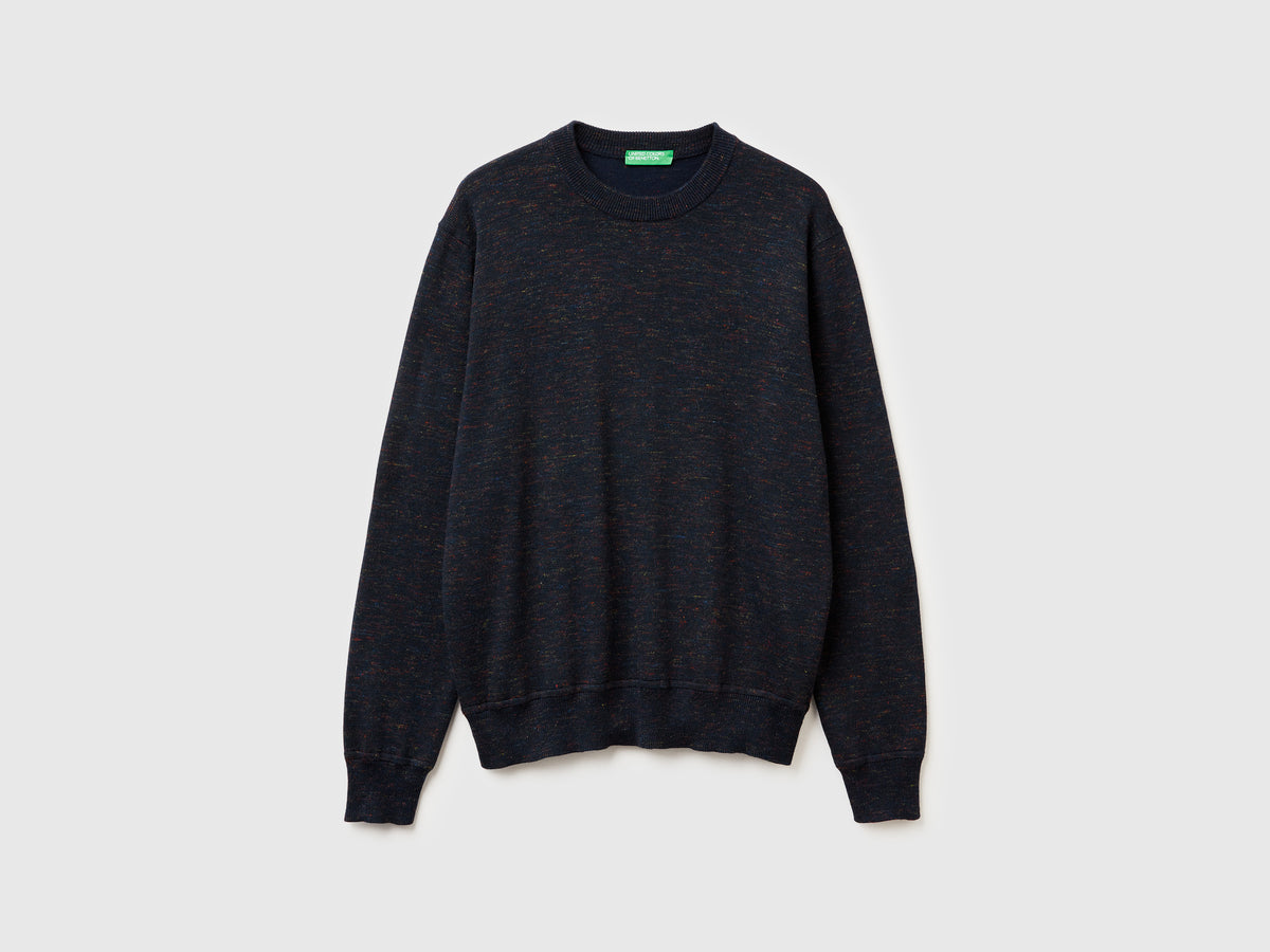 Maglione in misto lana e lino