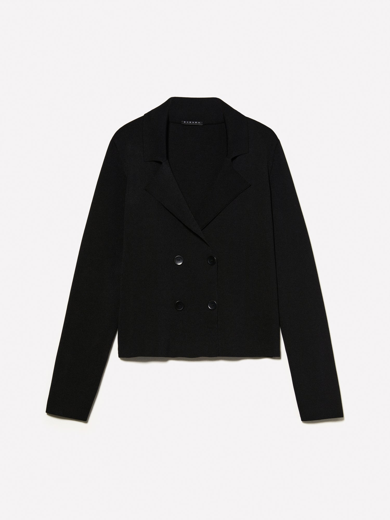 Blazer in maglia da donna nero | Sisley Outlet