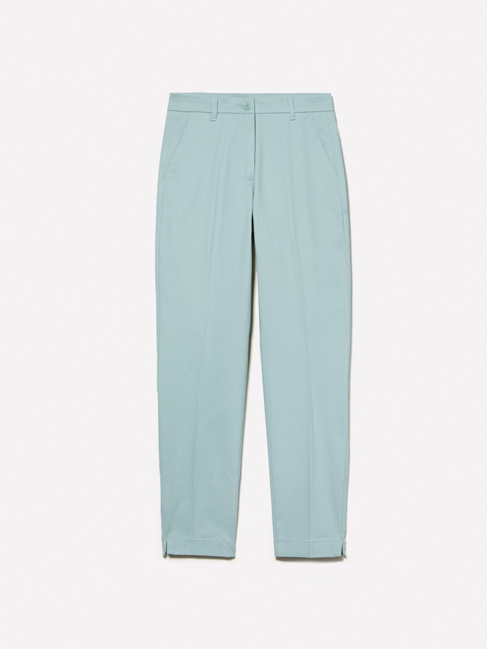 Chino slim fit da donna verde chiaro | Sisley Outlet