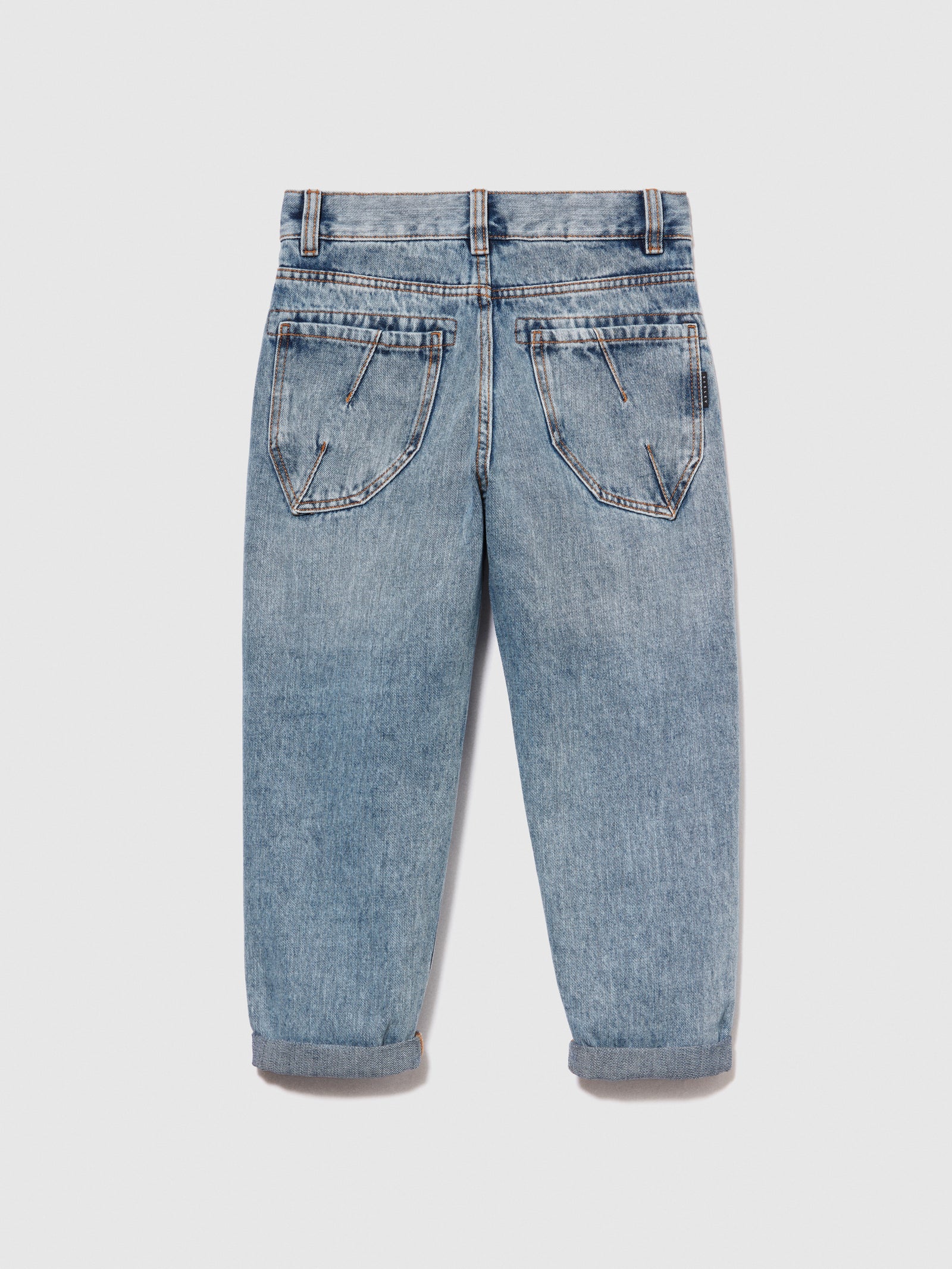 Jeans carrot fit con rotture da bambino azzurro 2 | Sisley young Outlet