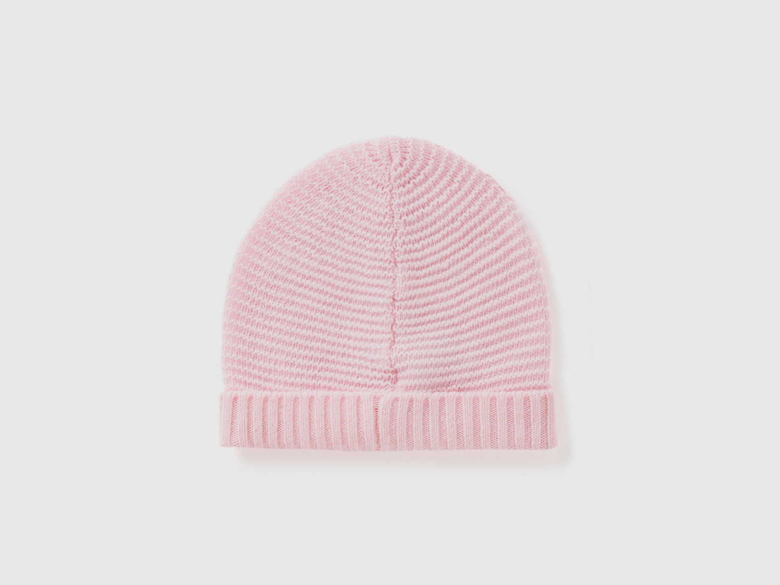 Cappellino in misto lana da bimbo rosa 2 | Benetton Outlet
