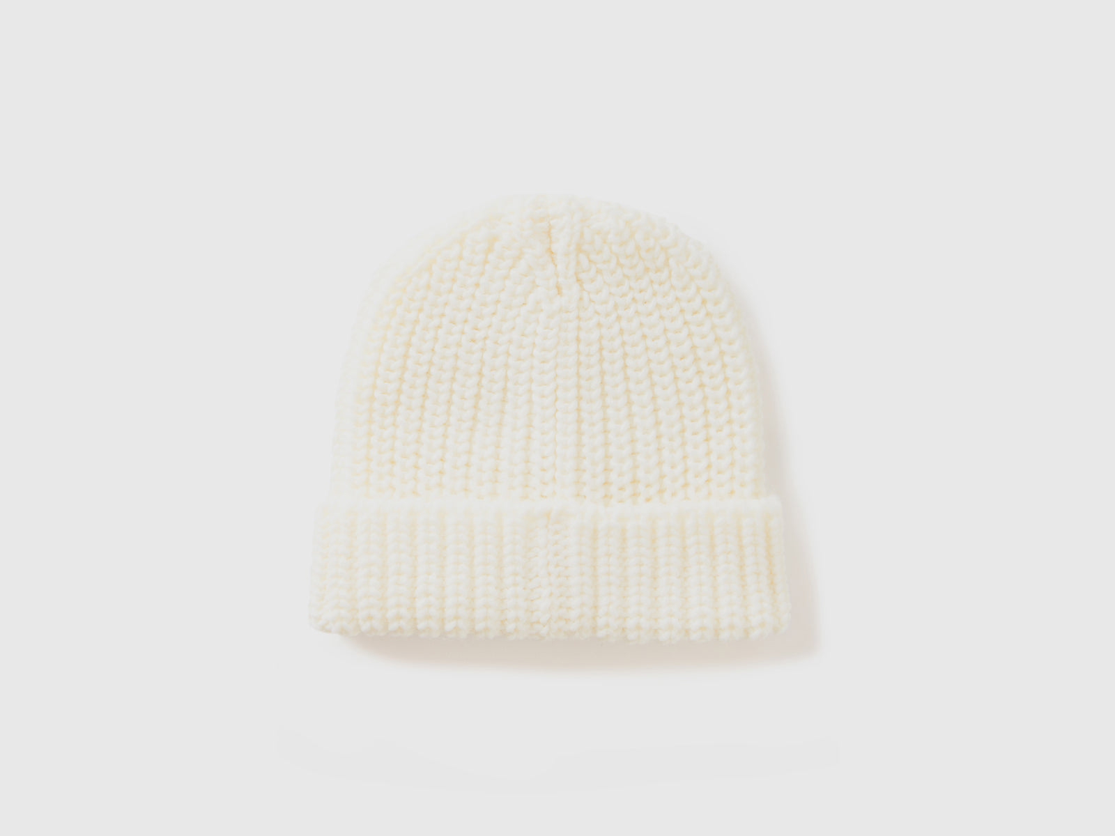 Rhinestone logo beanie da bambina bianco 2 | Benetton Outlet