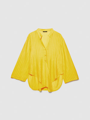 Camicia asimmetrica con fiocco
