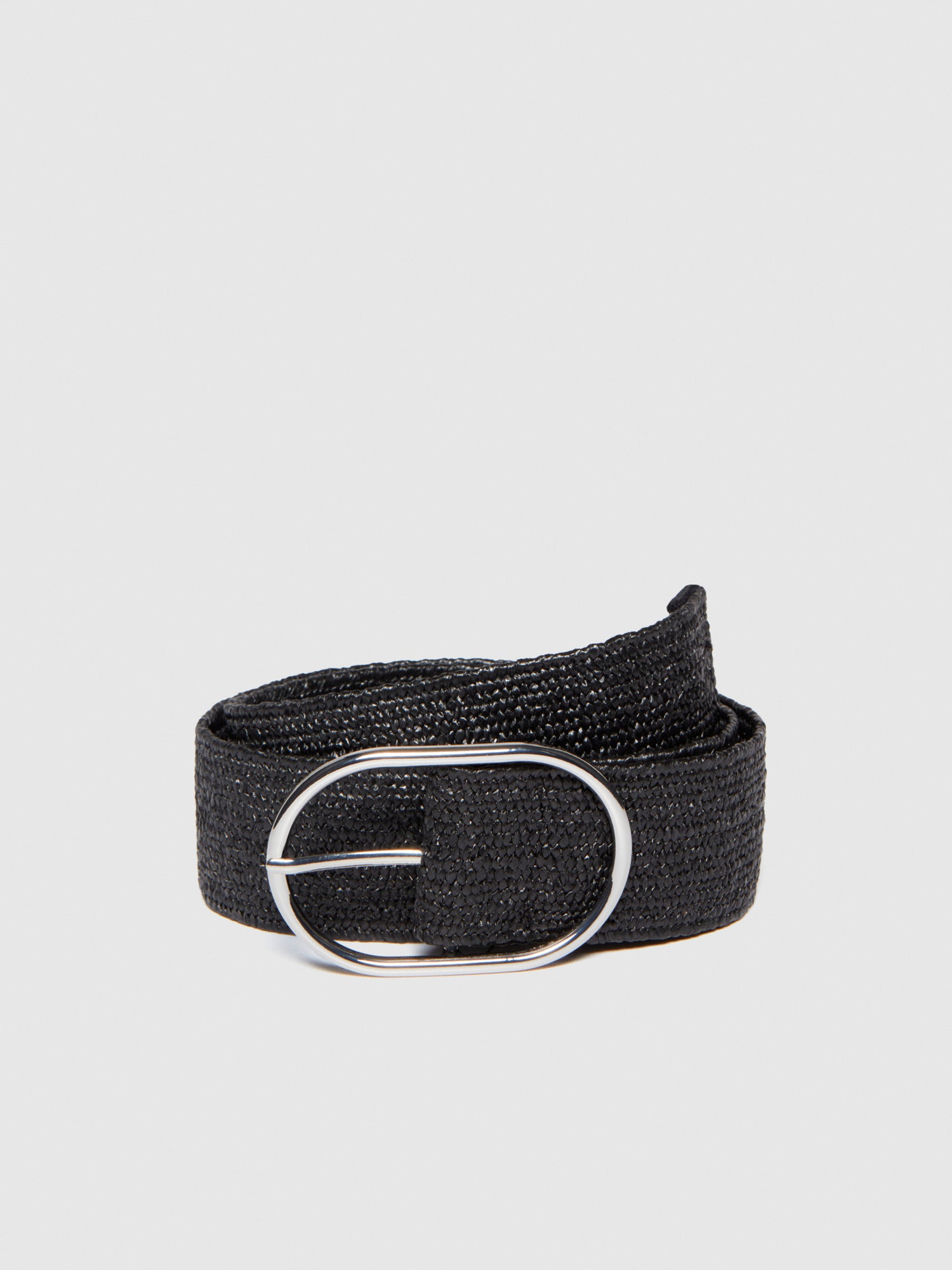 Cintura elastica intrecciata da donna nero | Sisley Outlet