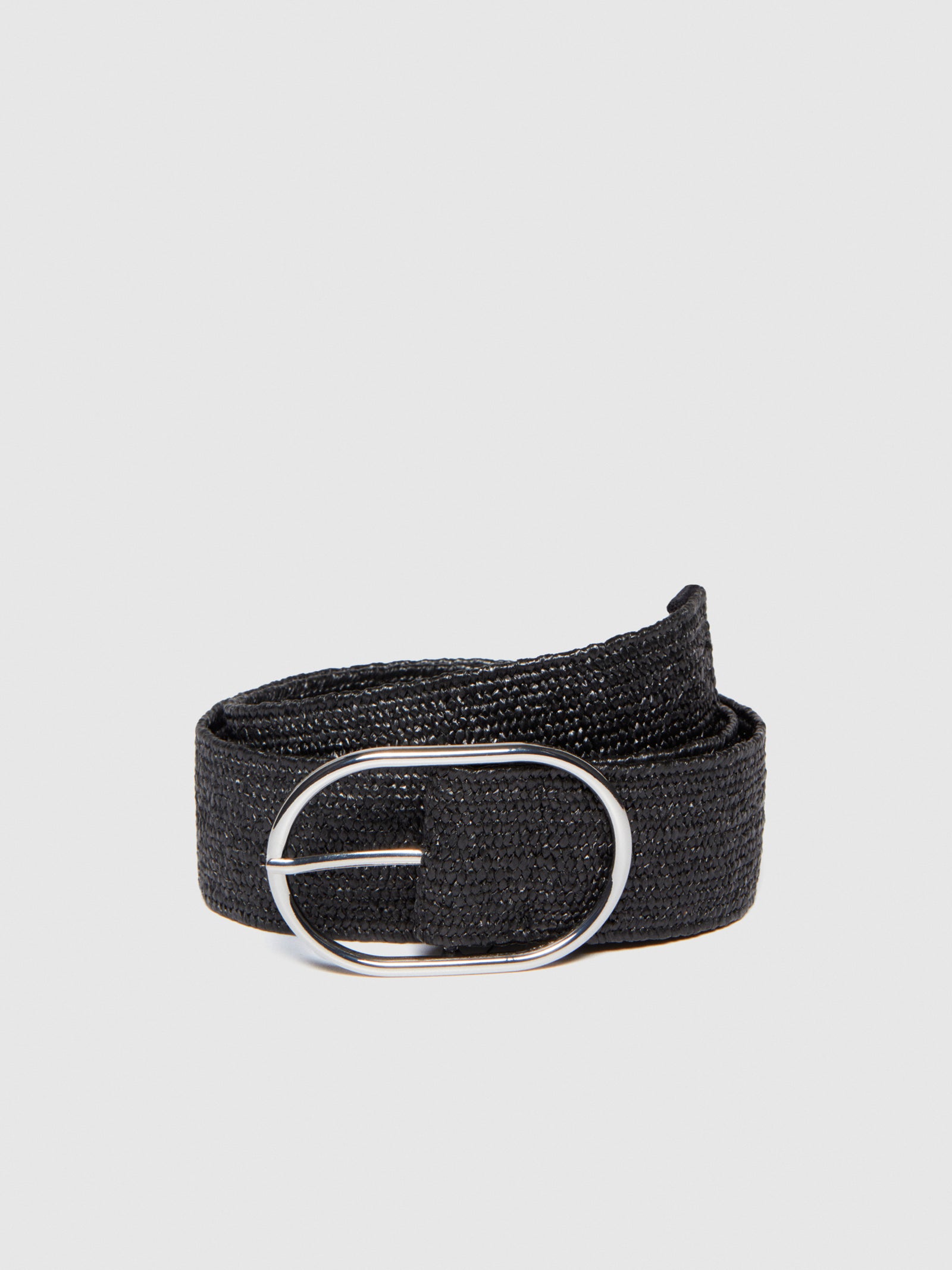 Cintura elastica intrecciata da donna nero | Sisley Outlet