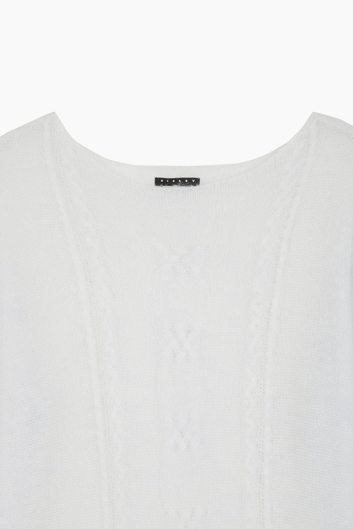 Maglia con trecce da donna grigio chiaro 3 | Sisley Outlet