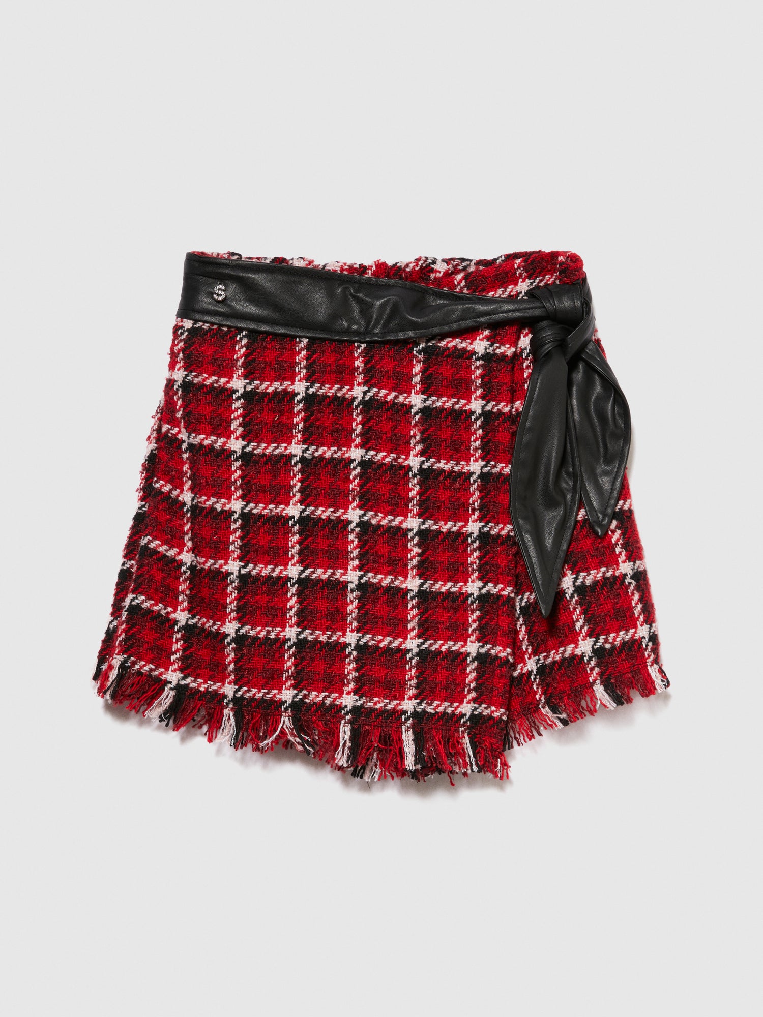 Gonna pantalone in tweed da bambina rosso | Sisley young Outlet