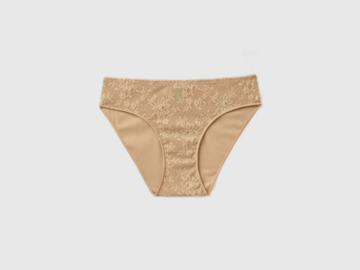 Slip in pizzo e microfibra