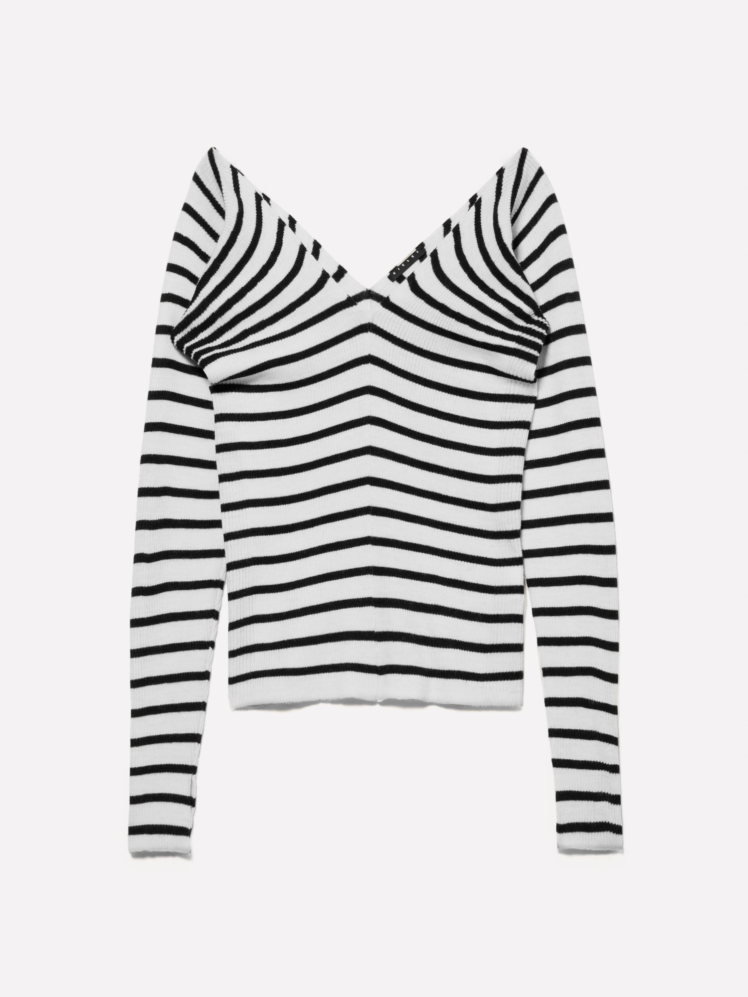 Maglia slim fit a righee da donna multi-color | Sisley Outlet