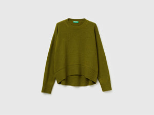 Maglia boxy fit in misto lana