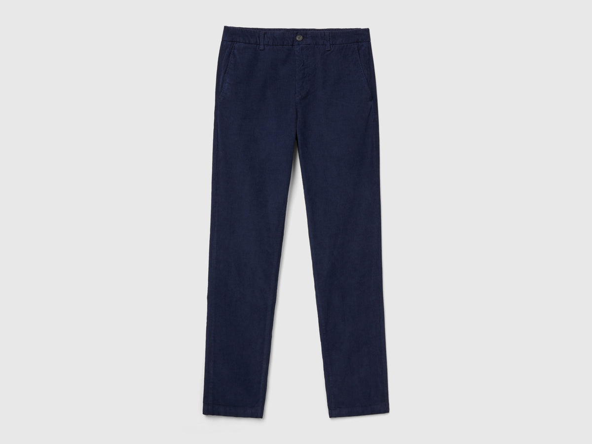 Pantaloni in velluto stretch
