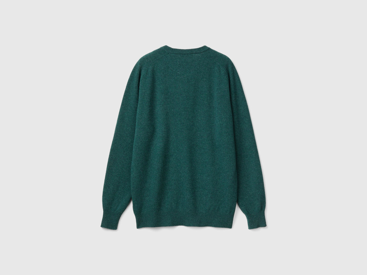 Maglia girocollo in pura lana Merino