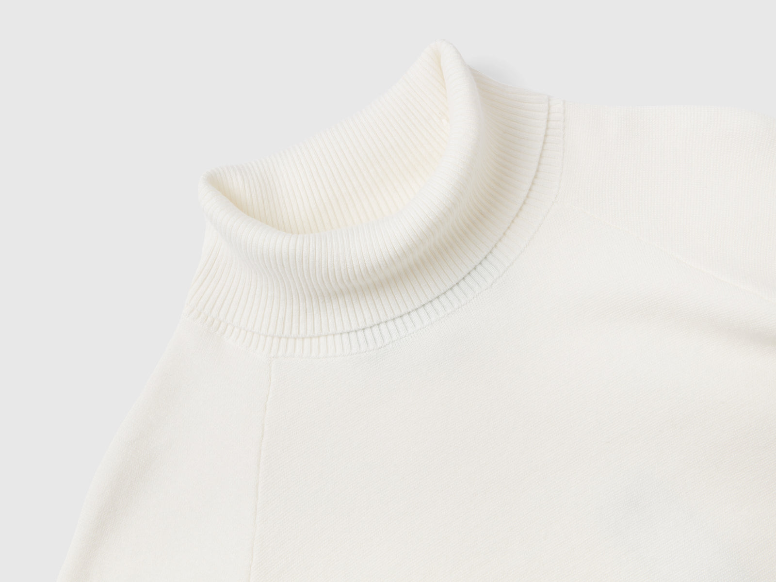 Abito in maglia con collo alto da donna bianco panna 3 | Benetton Outlet