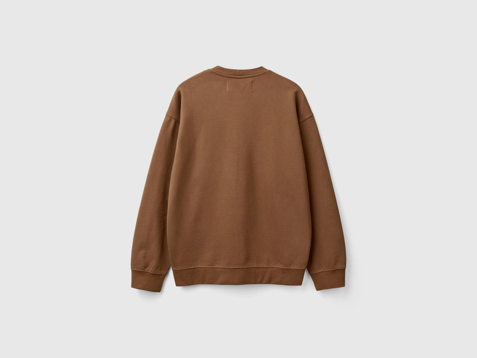 Felpa girocollo con stampa logo da uomo marrone 2 | Benetton Outlet