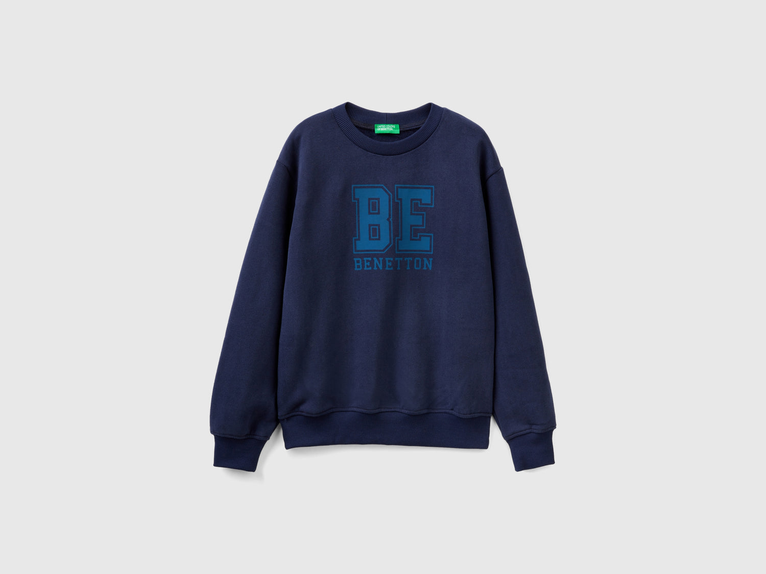 Calda felpa con logo da bambino blu scuro | Benetton Outlet