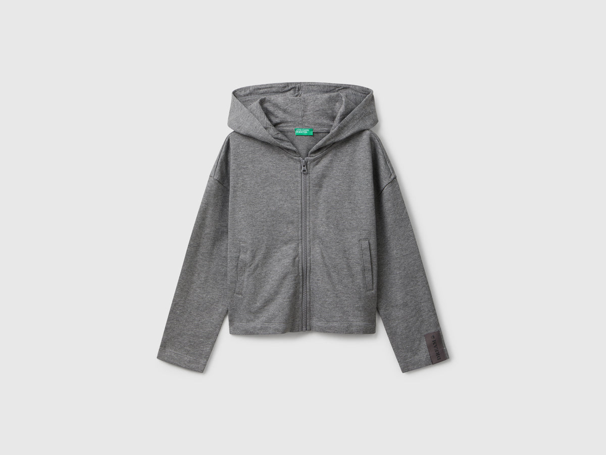 Felpa con zip e cappuccio