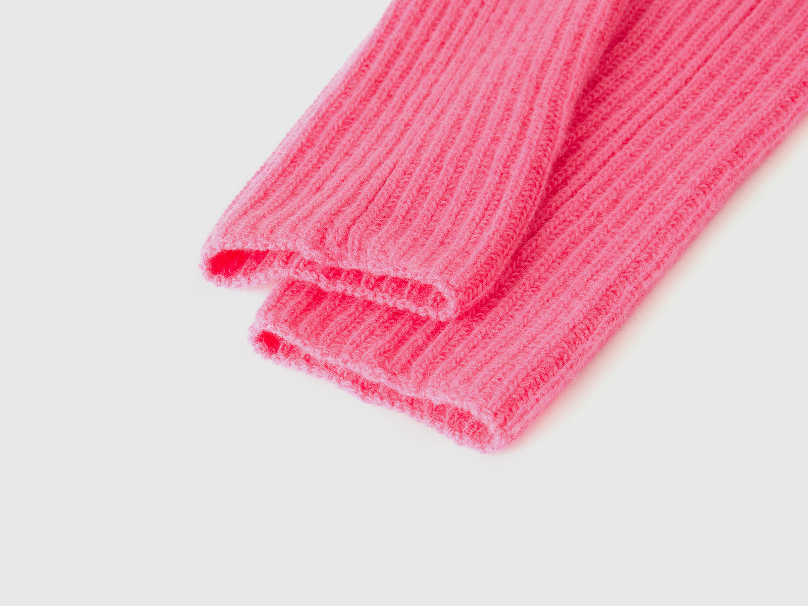 Manicotti in misto lana da donna rosa 3 | Benetton Outlet