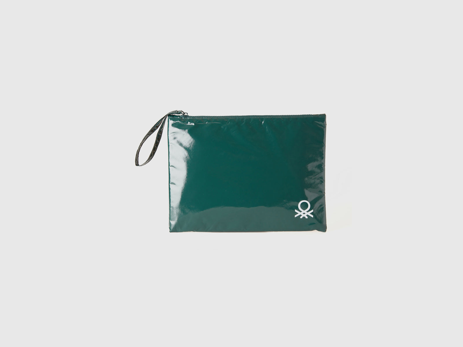 Busta grande con logo da uomo verde scuro | Multimarchio Outlet