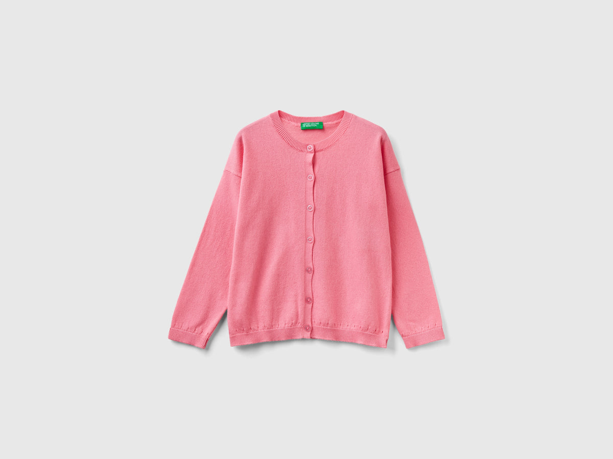 Cardigan con bottoni glitter