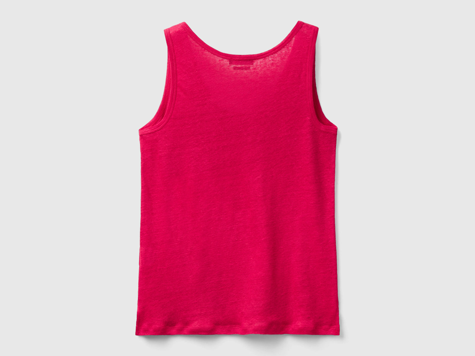 Canotta in puro lino da donna ciclamino 2 | Benetton Outlet