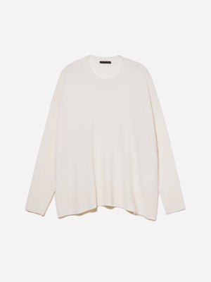 Maglia girocollo in misto lana