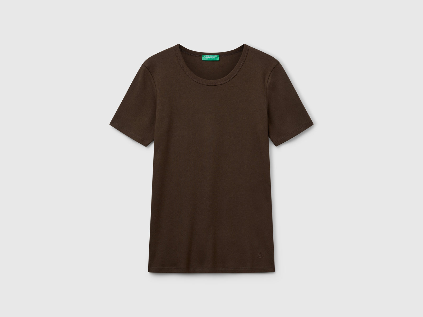 T-shirt regular fit da donna marrone | Benetton Outlet